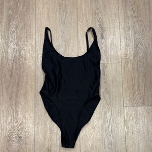 Black One-Piece Swimsuit